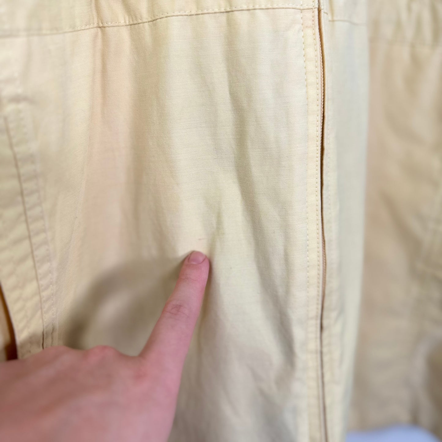 London Fog Light Yellow Zip-Up Jacket