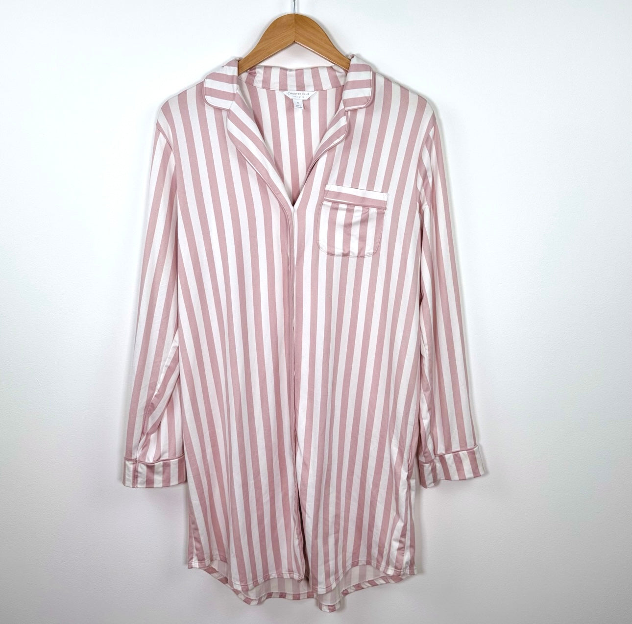 Charter Club Striped Nightgown (M)