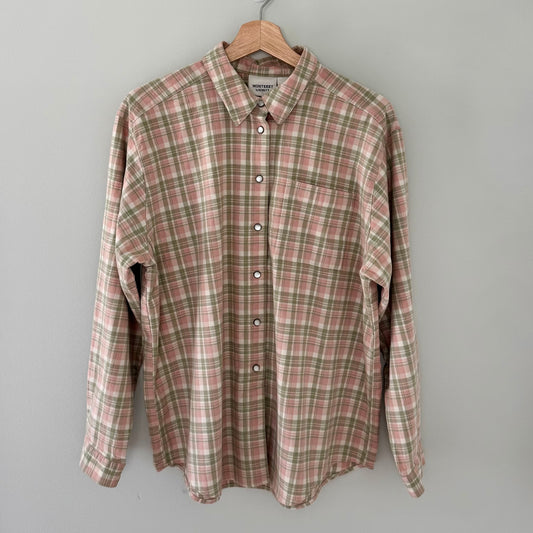 Monterey Button Up Plaid Shirt (L)