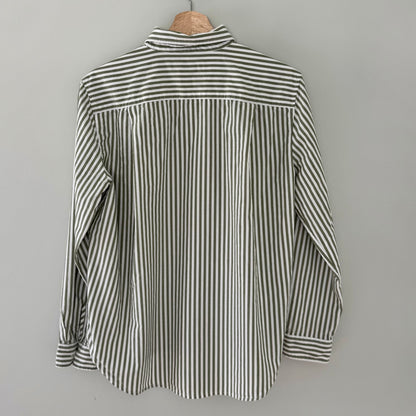 Loft Striped Button Up Blouse (M)