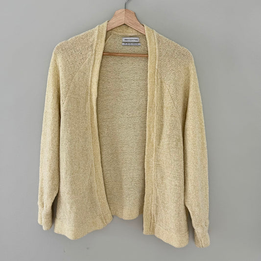 Urban Outfitters Light Yellow Sweater Cardigan (S)