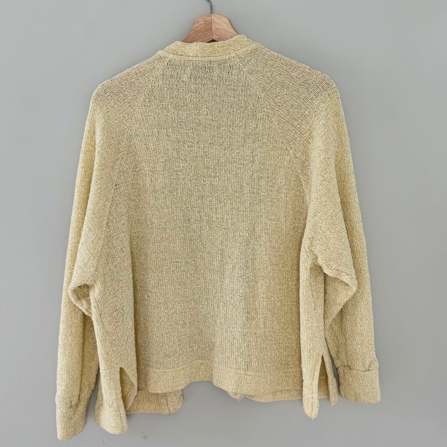 Urban Outfitters Light Yellow Sweater Cardigan (S)