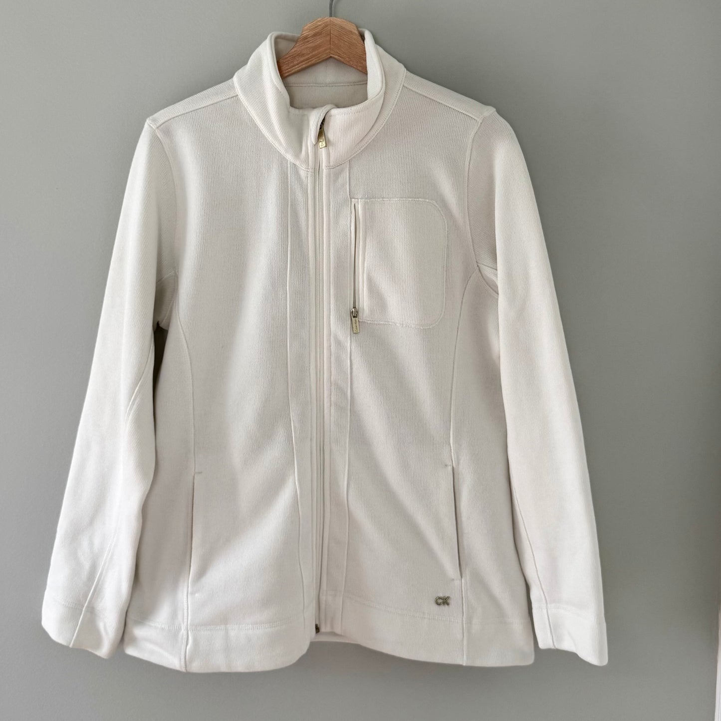 Calvin Klein Ribbed Zip-Up Jacket (L)