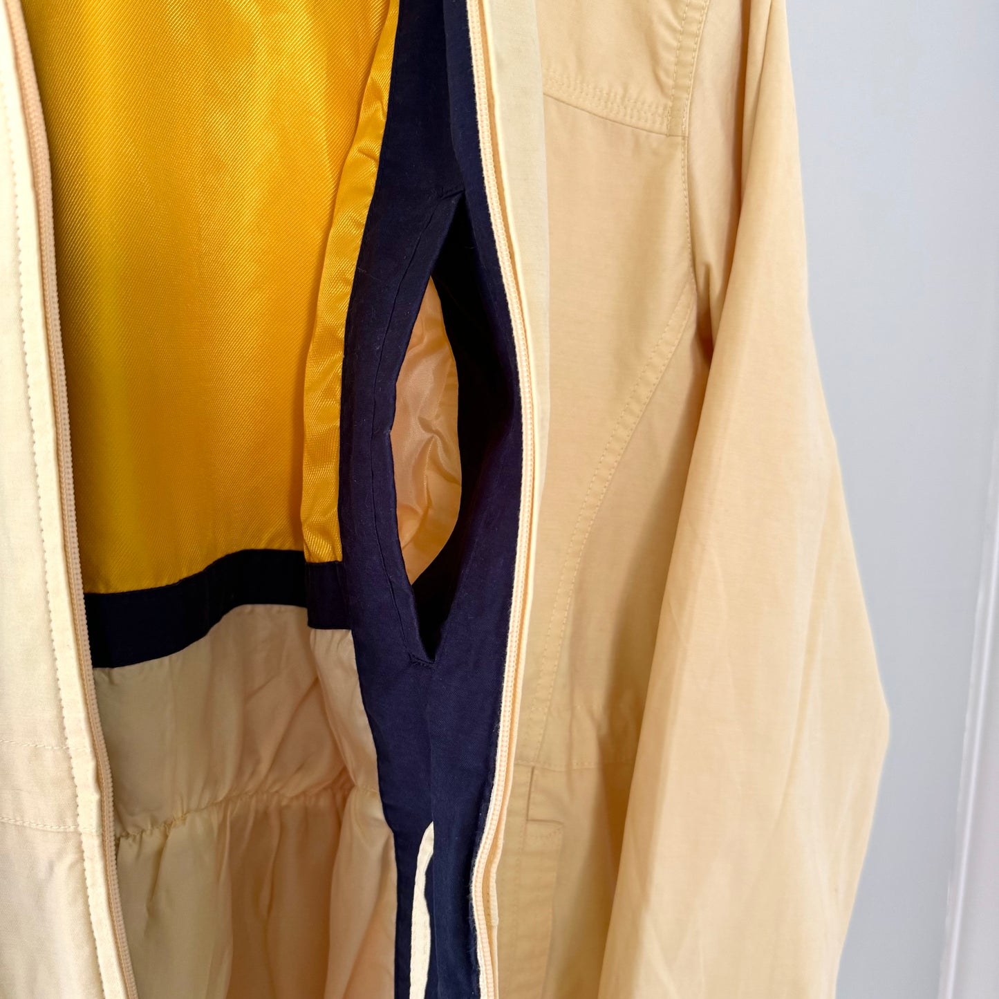London Fog Light Yellow Zip-Up Jacket
