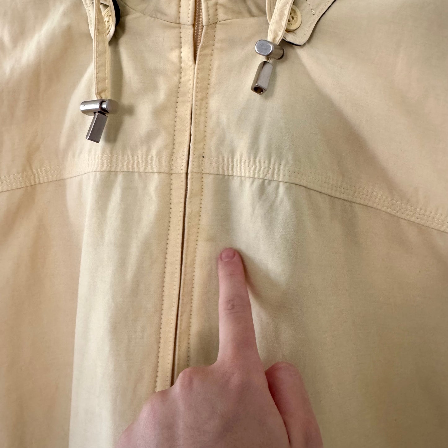London Fog Light Yellow Zip-Up Jacket