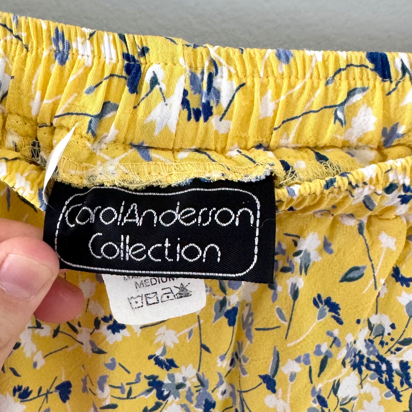 Carol Anderson Yellow Floral Skirt (M)