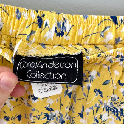 Carol Anderson Yellow Floral Skirt (M)