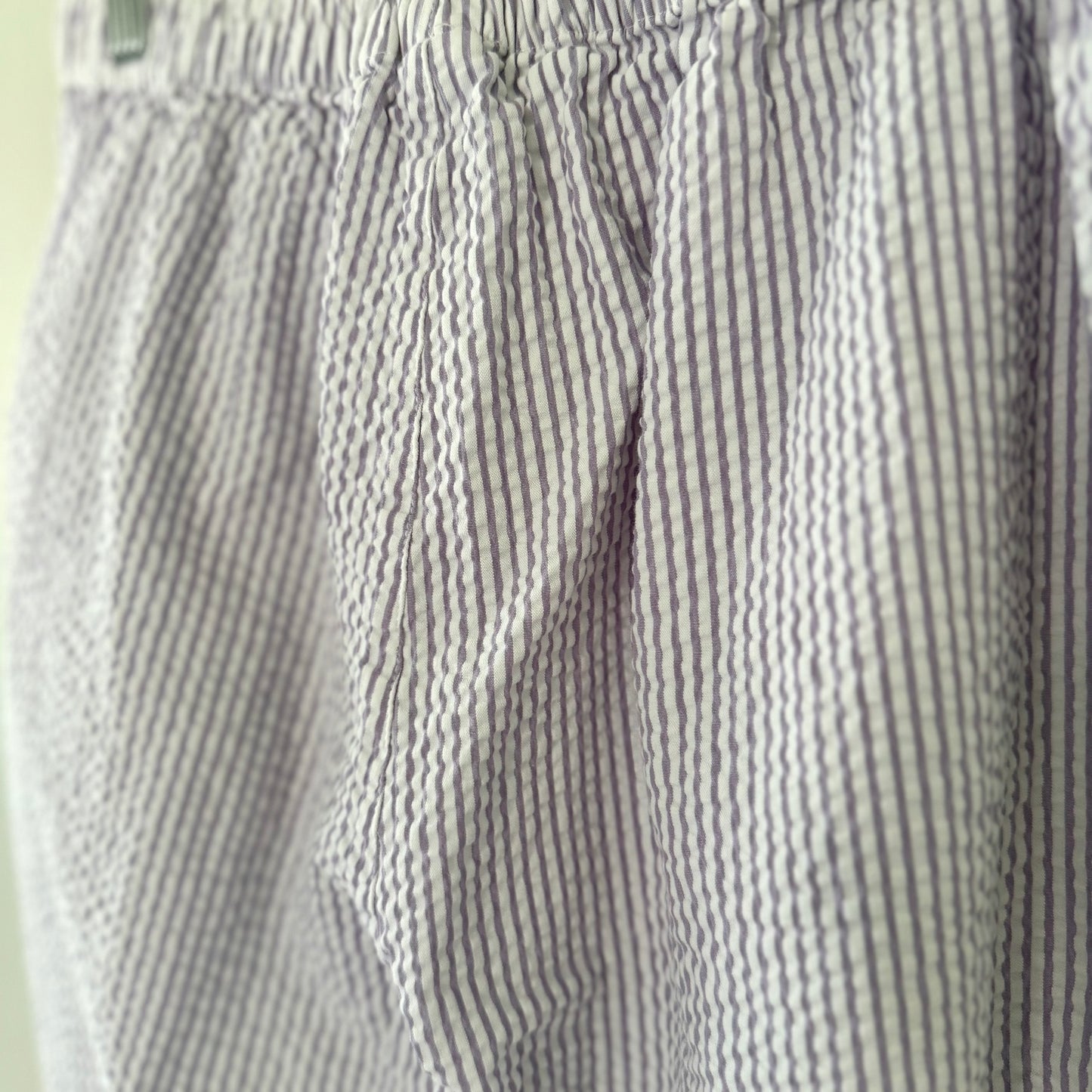 Purple Seersucker Pants (S)