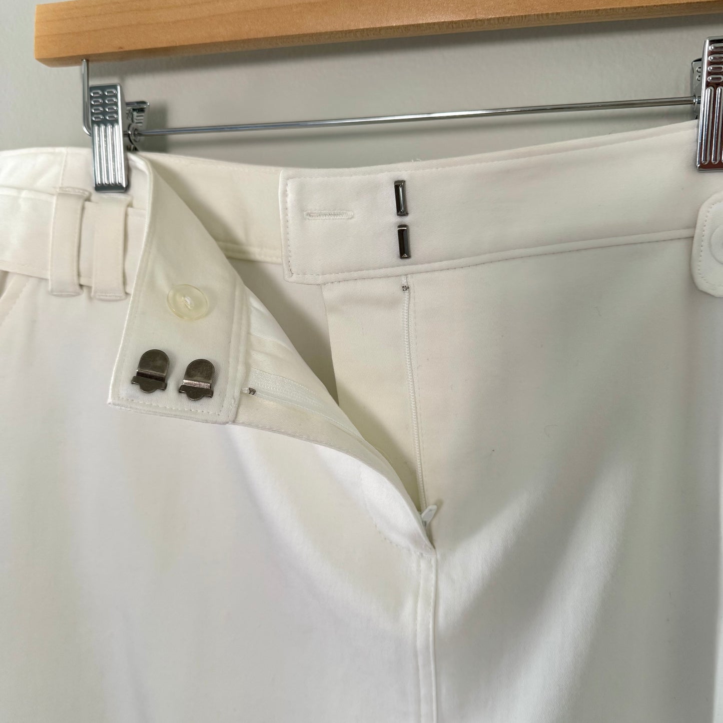 C.J. Banks White Stretch Scooter Skirt