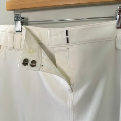 C.J. Banks White Stretch Scooter Skirt