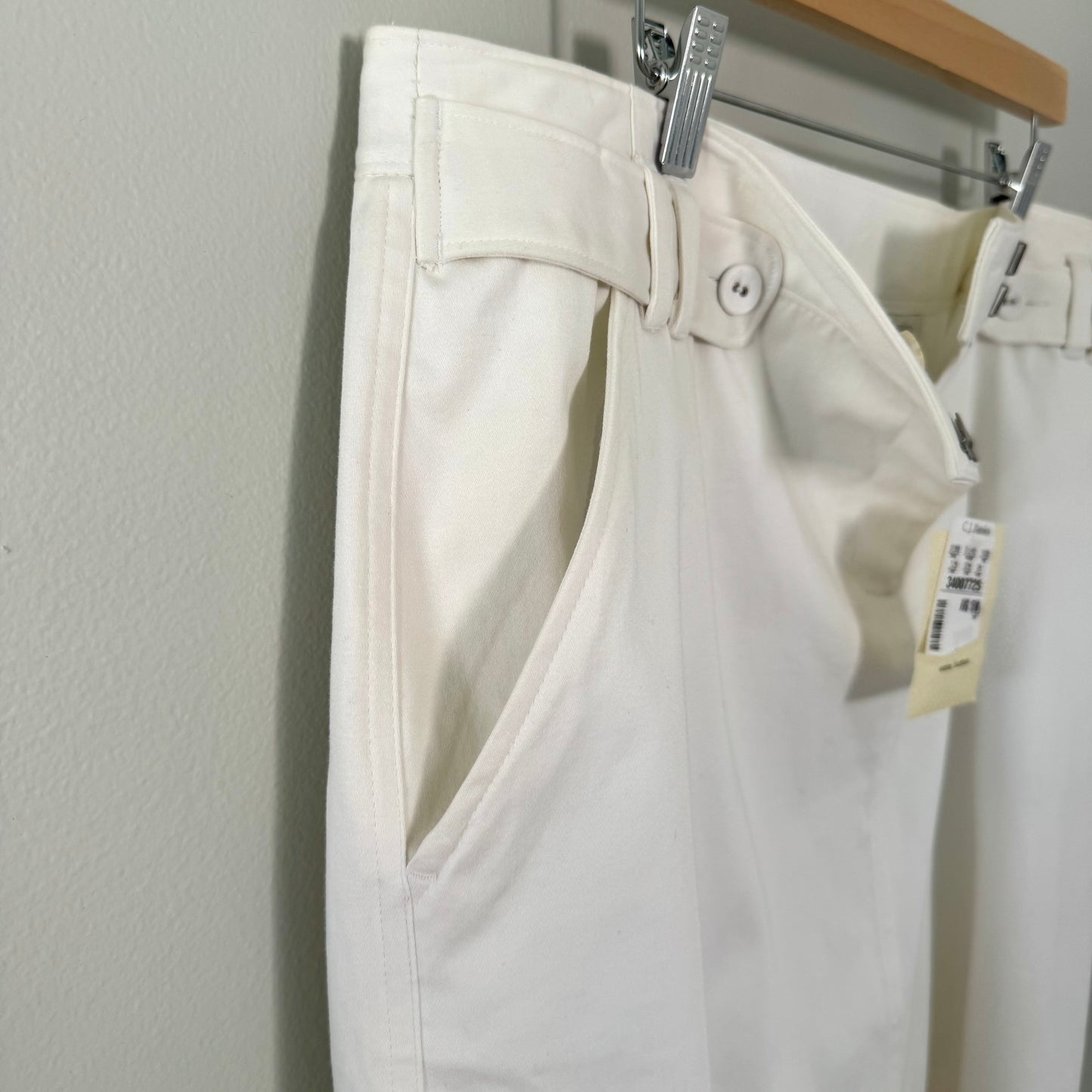 C.J. Banks White Stretch Scooter Skirt