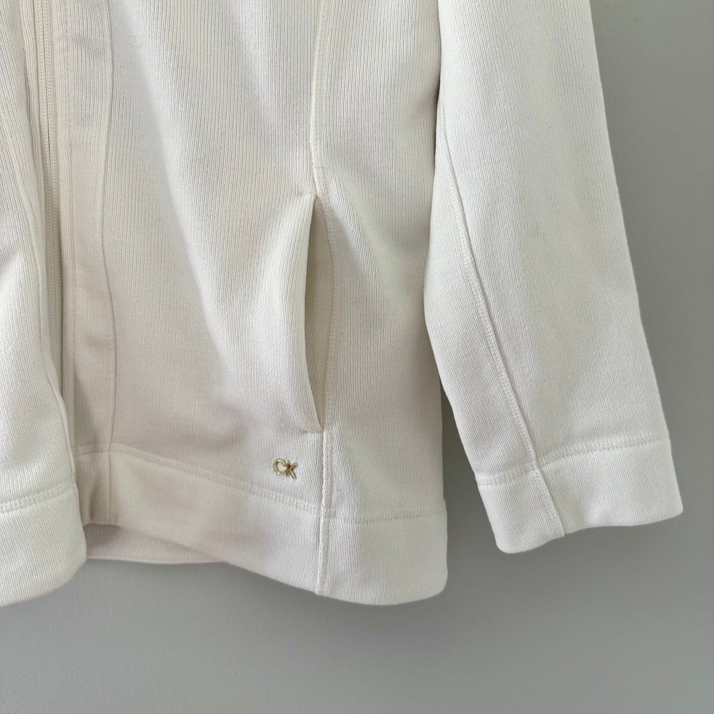 Calvin Klein Ribbed Zip-Up Jacket (L)