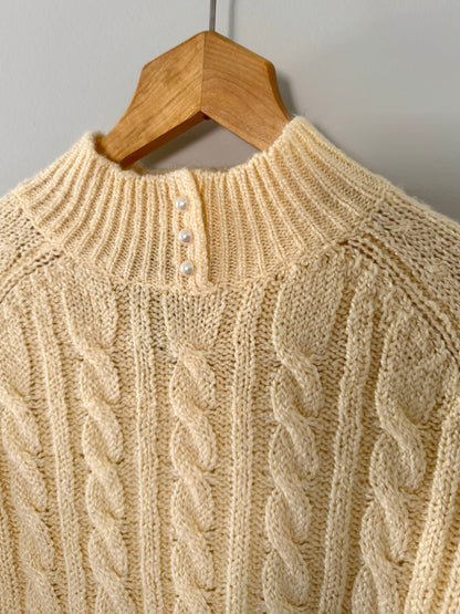 Karen Scott Yellow Knit Sweater (S)
