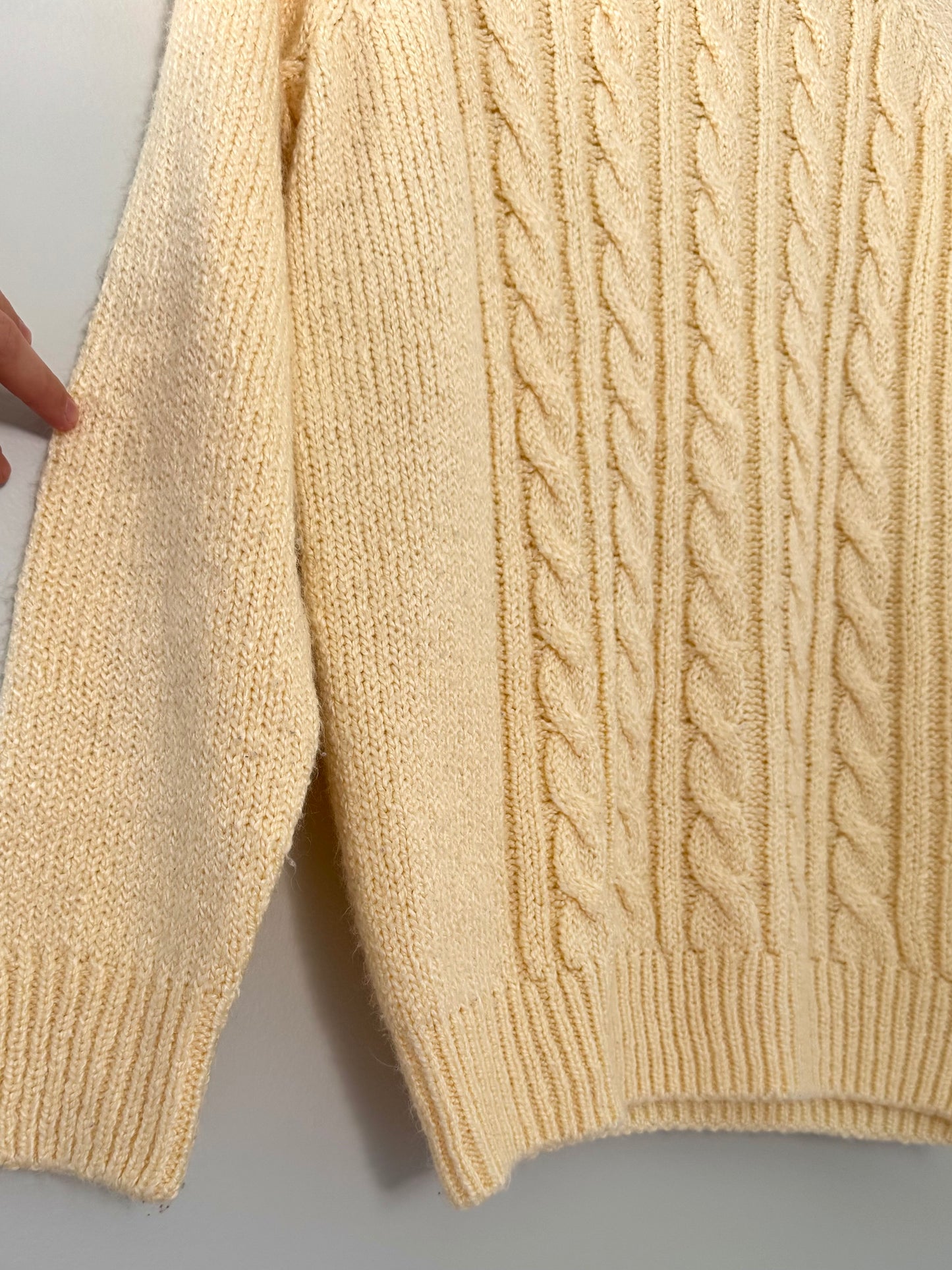 Karen Scott Yellow Knit Sweater (S)