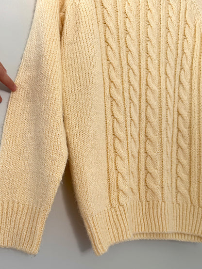 Karen Scott Yellow Knit Sweater (S)
