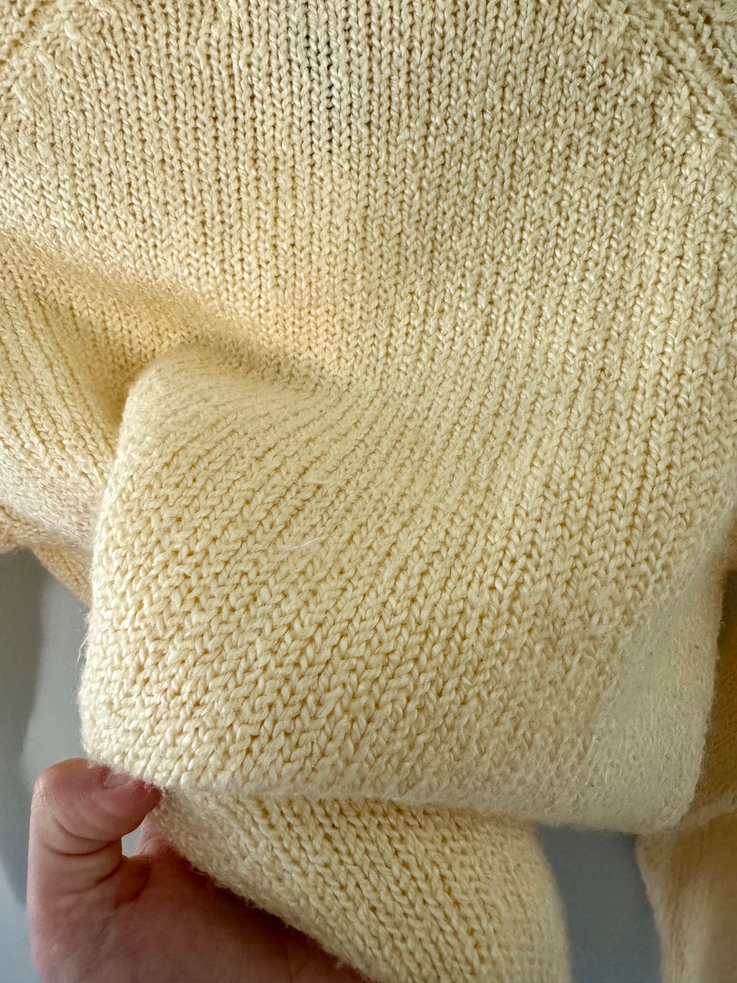 Karen Scott Yellow Knit Sweater (S)