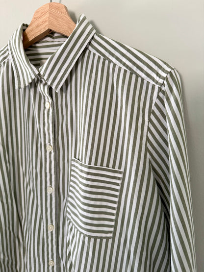 Loft Striped Button Up Blouse (M)
