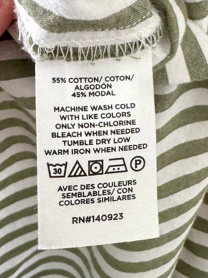 Loft Striped Button Up Blouse (M)