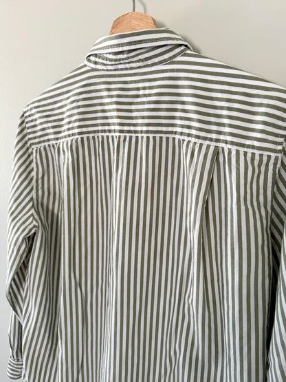 Loft Striped Button Up Blouse (M)