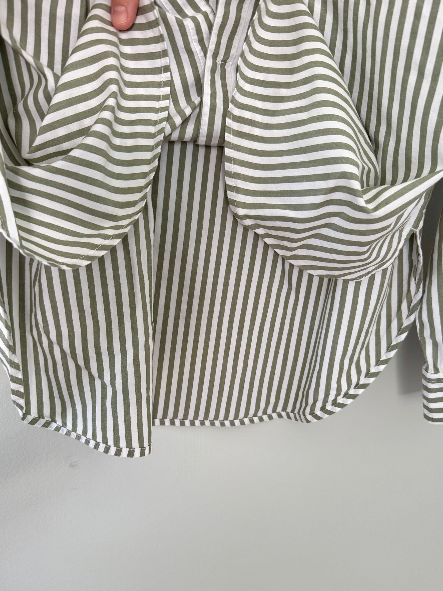 Loft Striped Button Up Blouse (M)