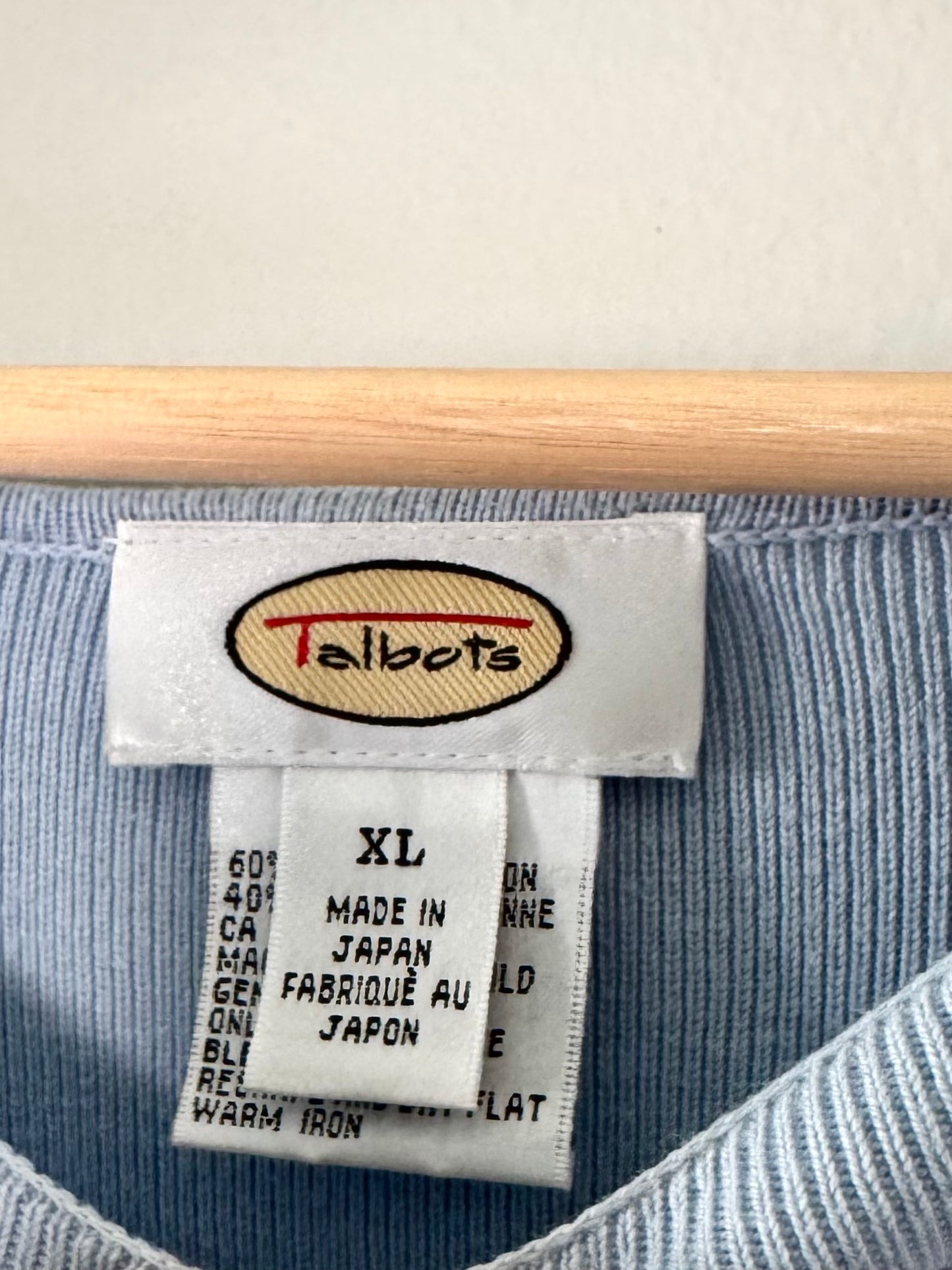 Talbots Baby Blue Tank Top (XL)