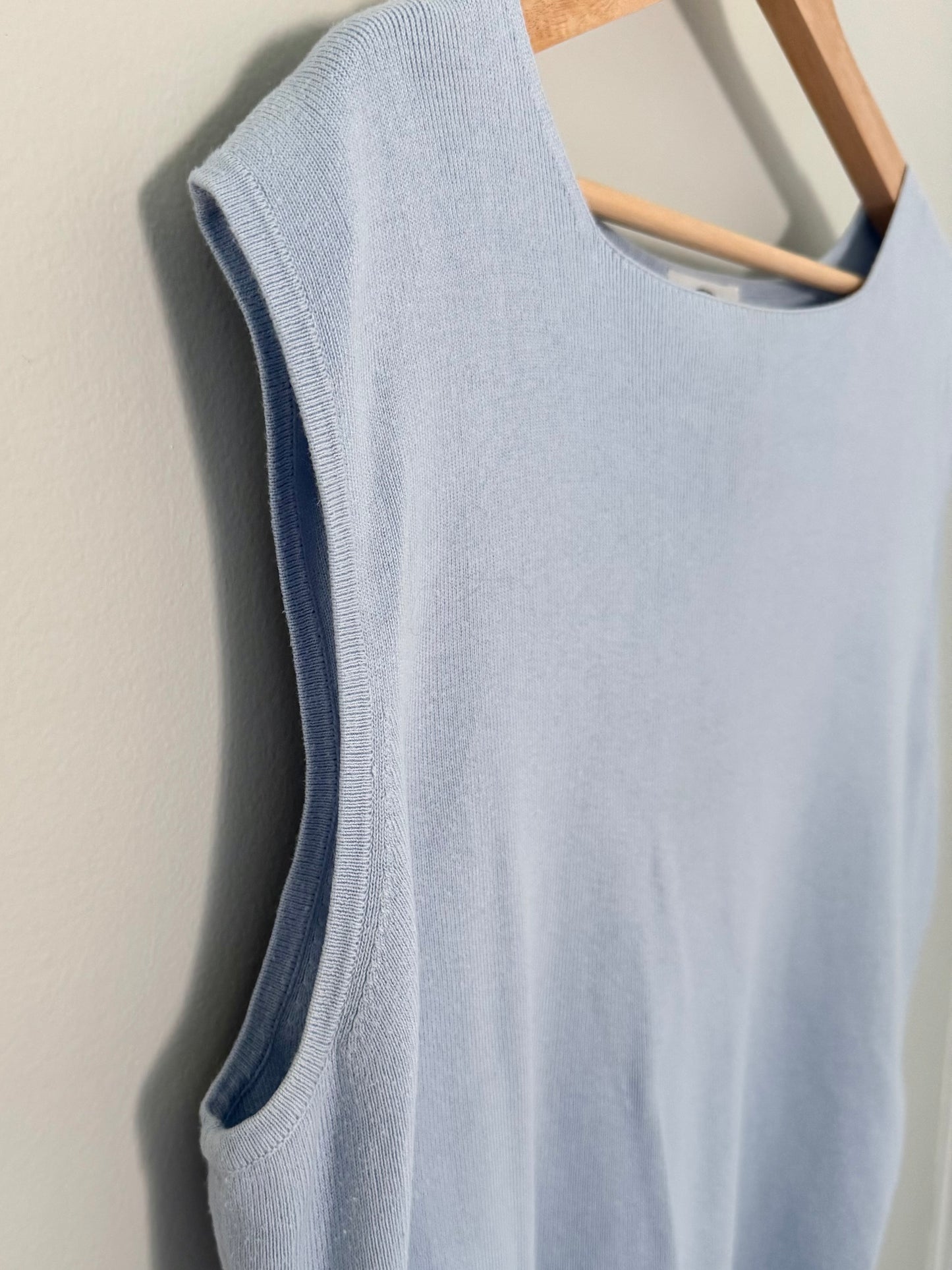 Talbots Baby Blue Tank Top (XL)