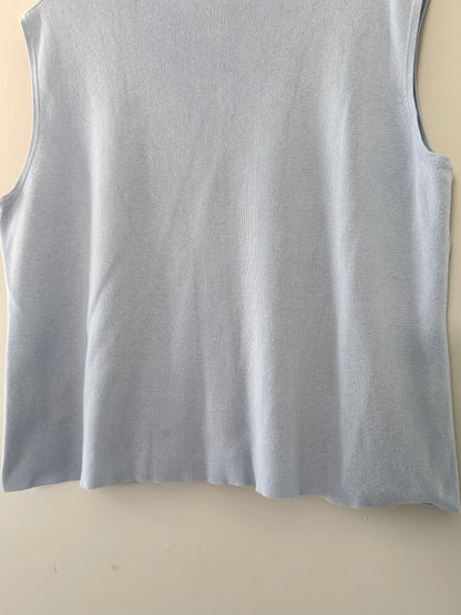 Talbots Baby Blue Tank Top (XL)
