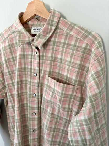 Monterey Button Up Plaid Shirt (L)