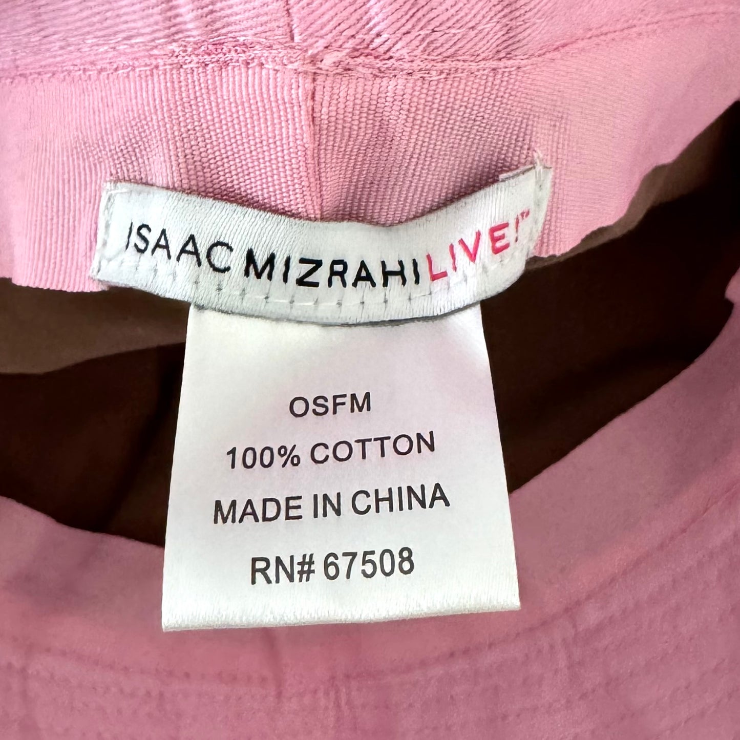 Issac Mizrahi Pink Bucket Hat