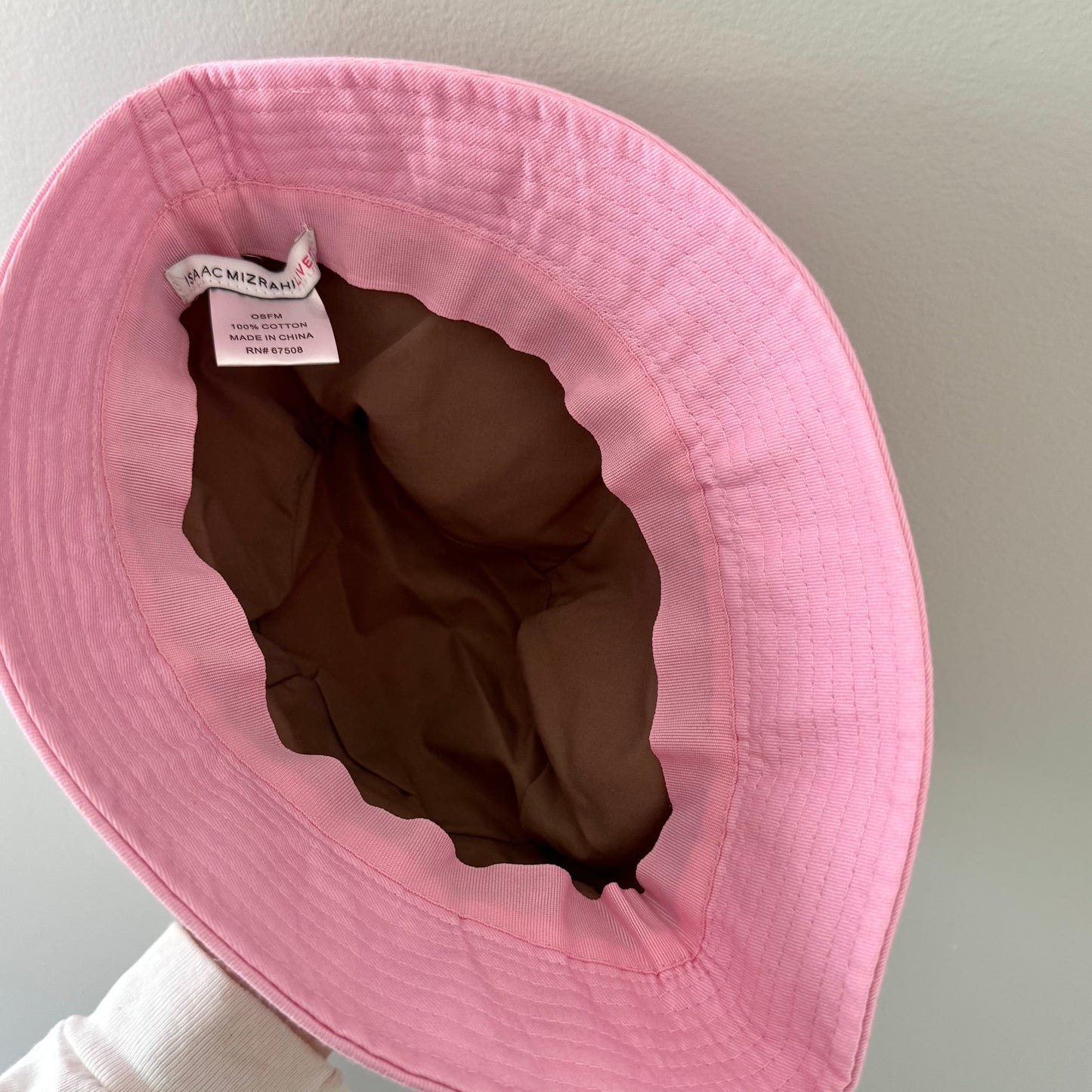 Issac Mizrahi Pink Bucket Hat