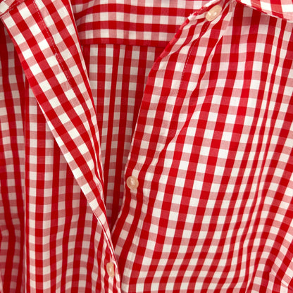 Land's End Red Gingham Blouse (6)