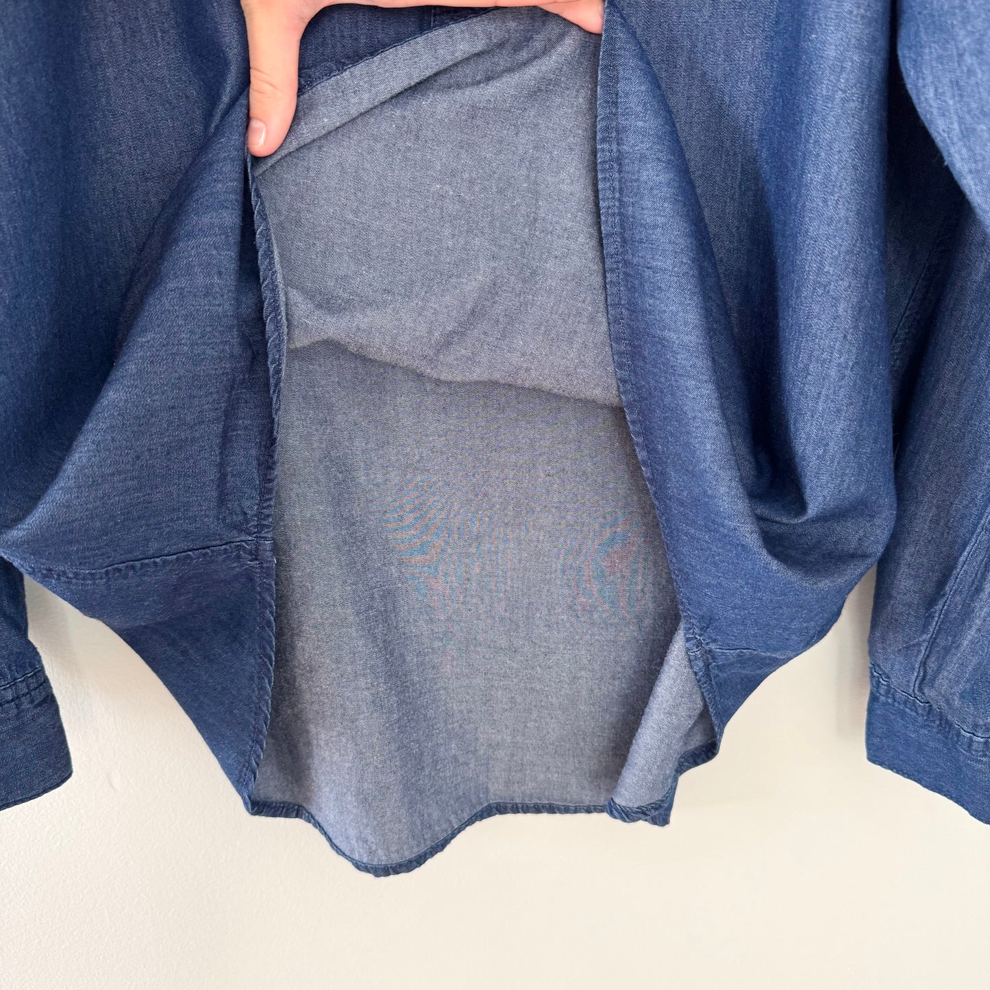 Bandolino Long Sleeve Chambray Blouse