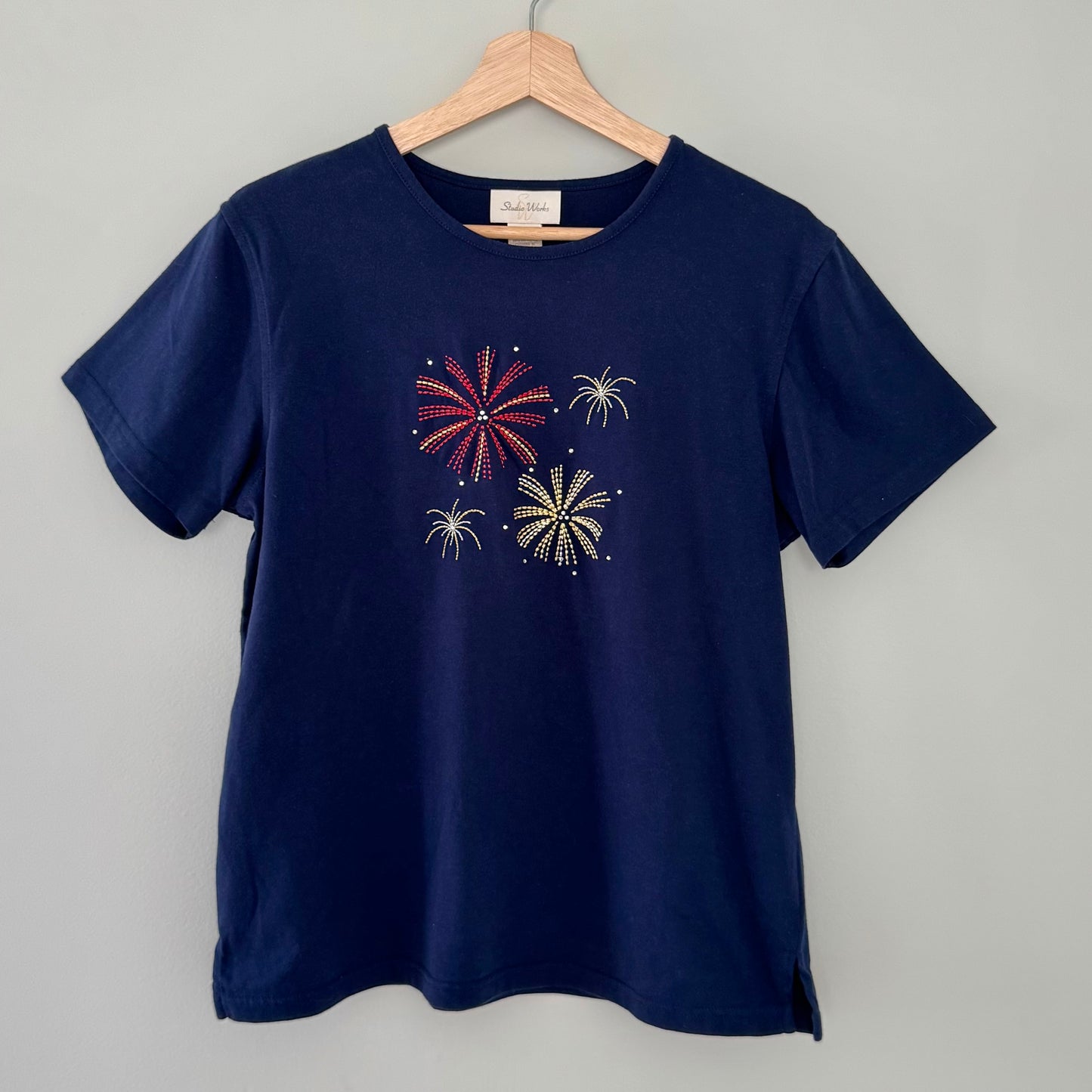 Studio Works Navy Blue Firework Top (M)