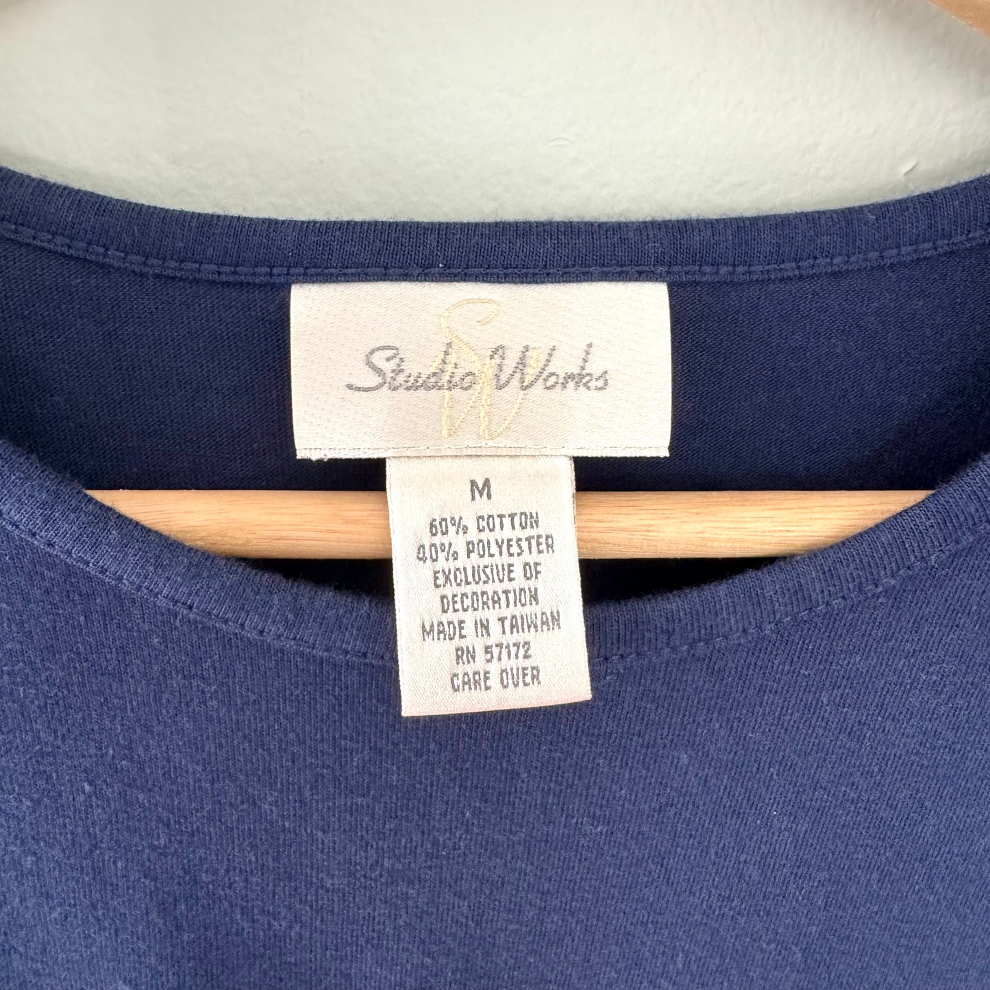Studio Works Navy Blue Firework Top (M)