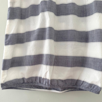 Loft Striped Ruffle Tank Top (S)