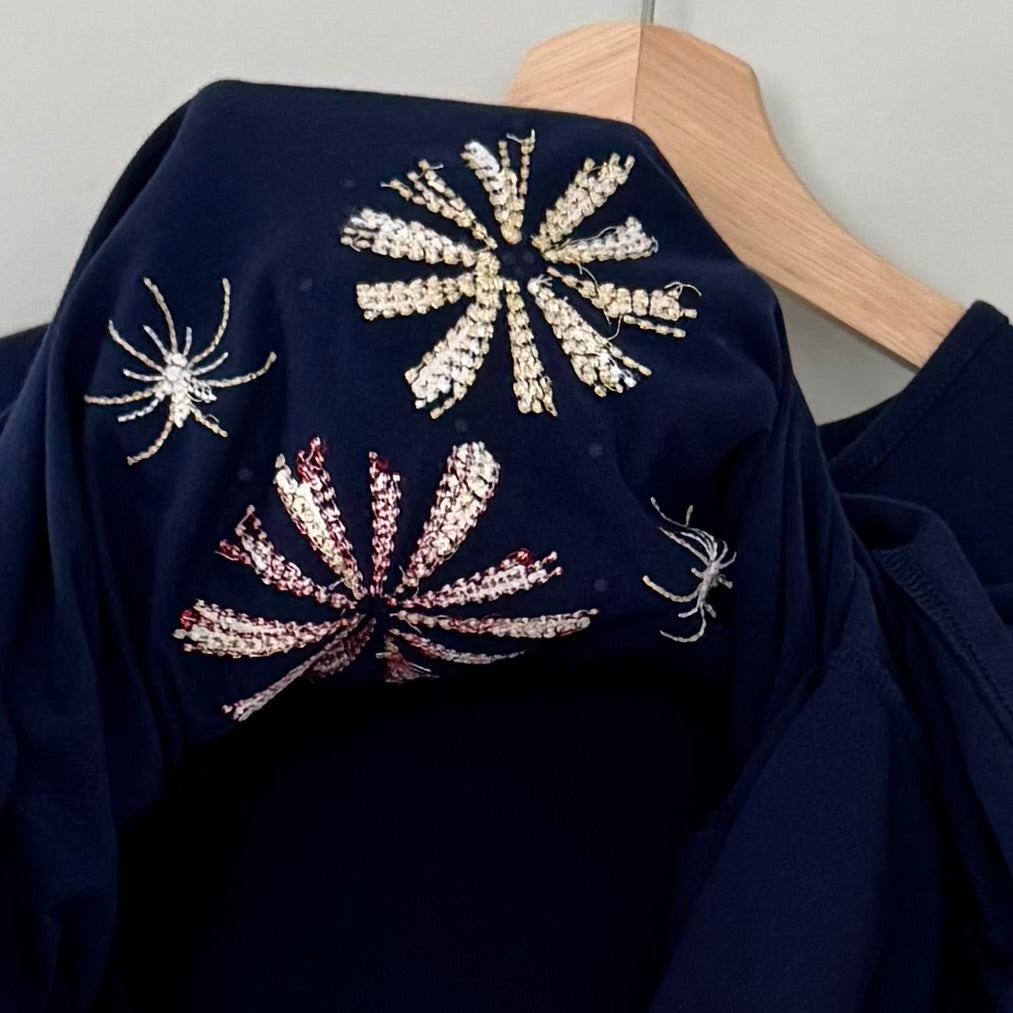 Studio Works Navy Blue Firework Top (M)