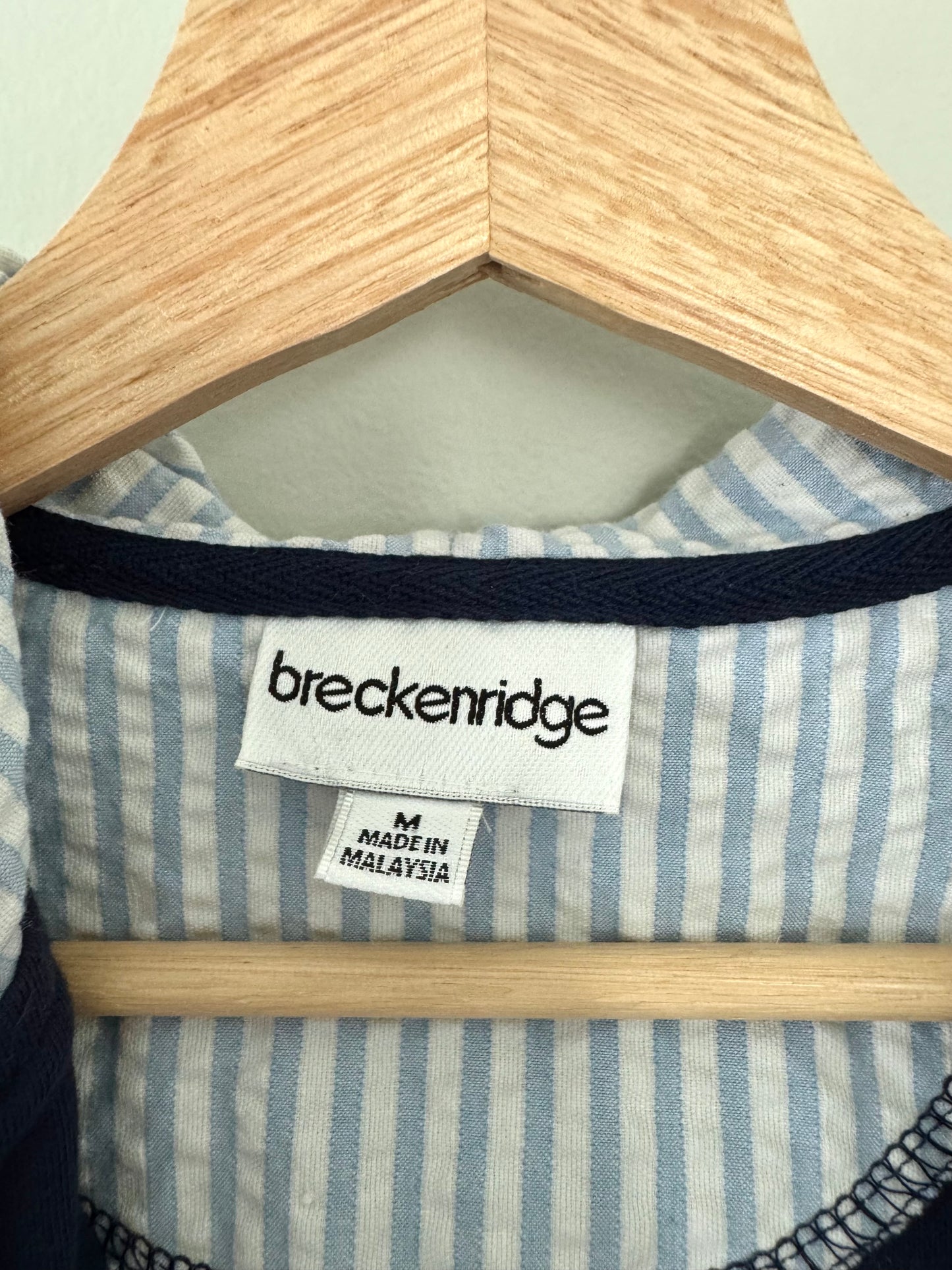 Breckendrige Navy Blue Star Zip-Up Jacket