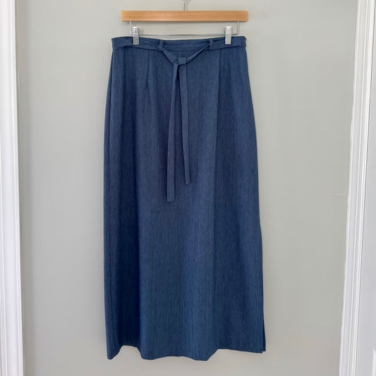 Inclinations Blue Chambray Skirt