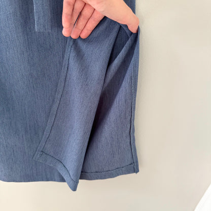 Inclinations Blue Chambray Skirt