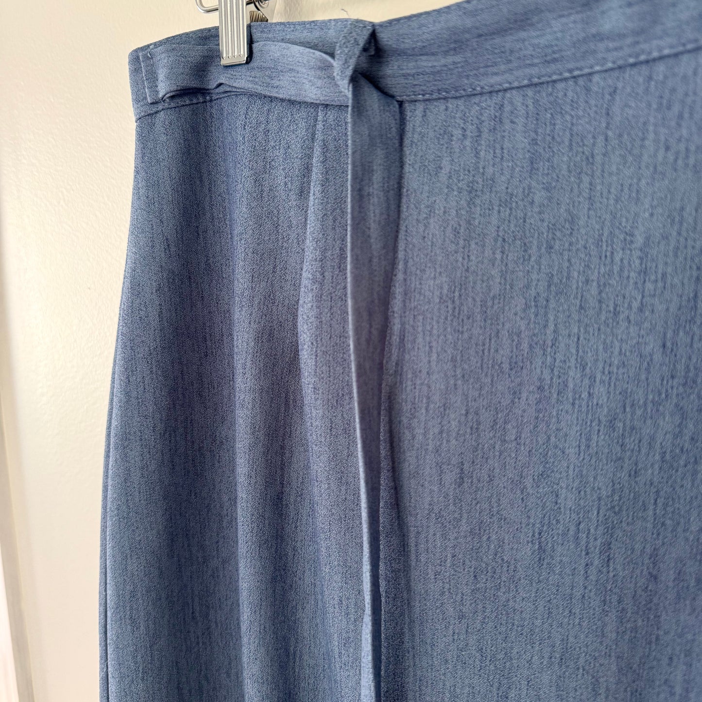 Inclinations Blue Chambray Skirt