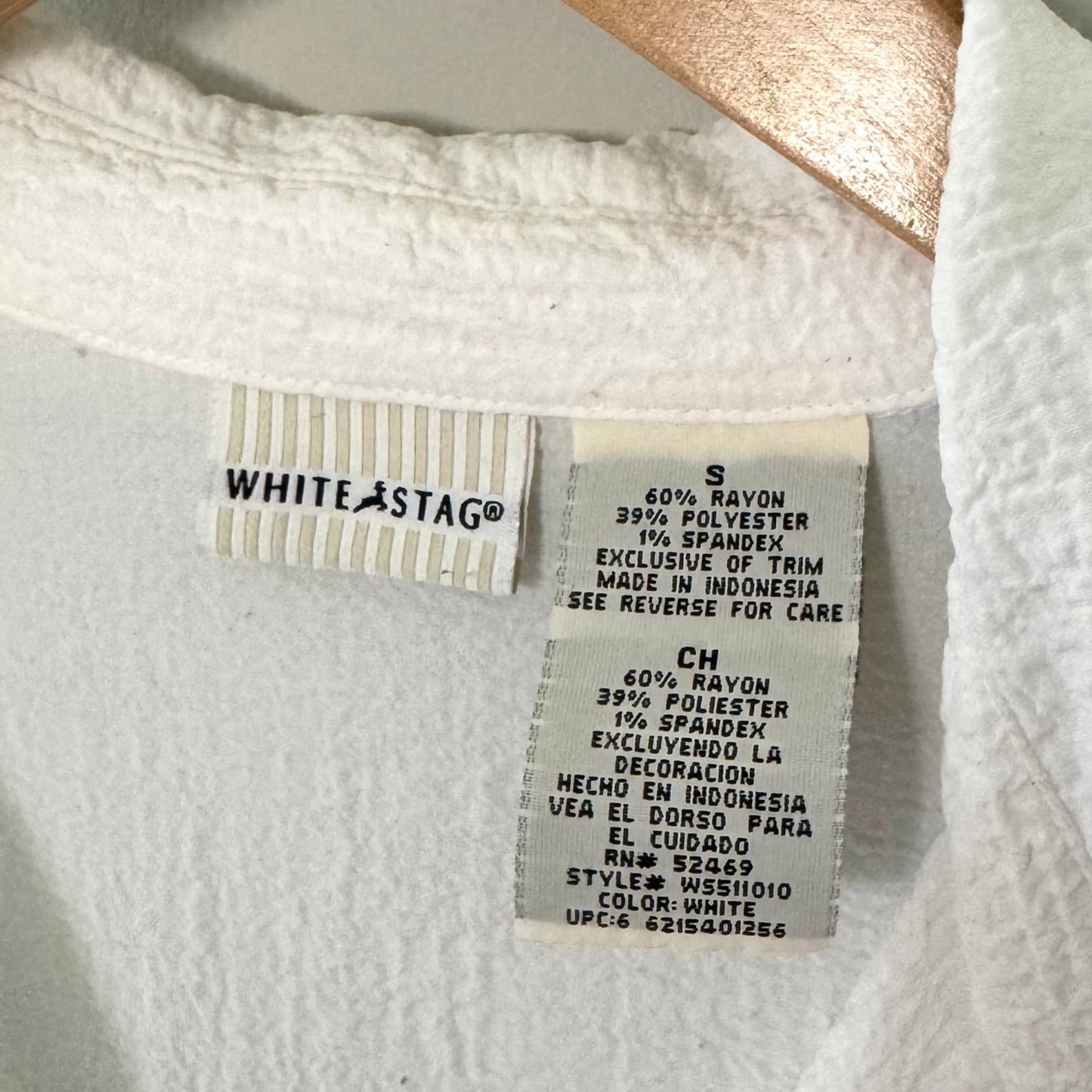 White Stag Crepe Blouse (S)