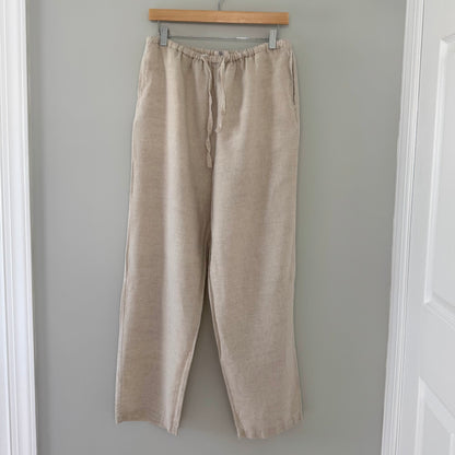 NWB Casuals Beige Linen Pants (M)