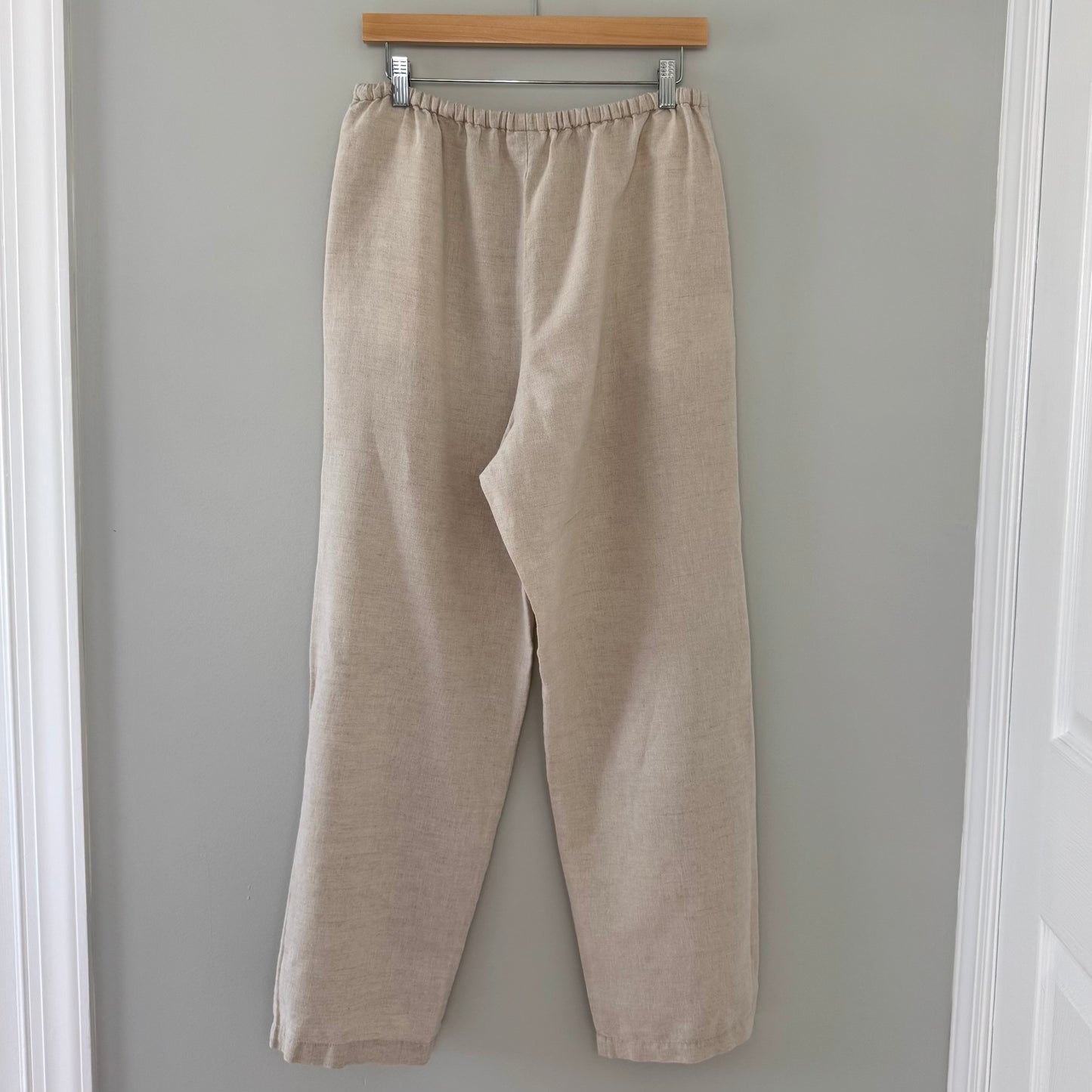 NWB Casuals Beige Linen Pants (M)