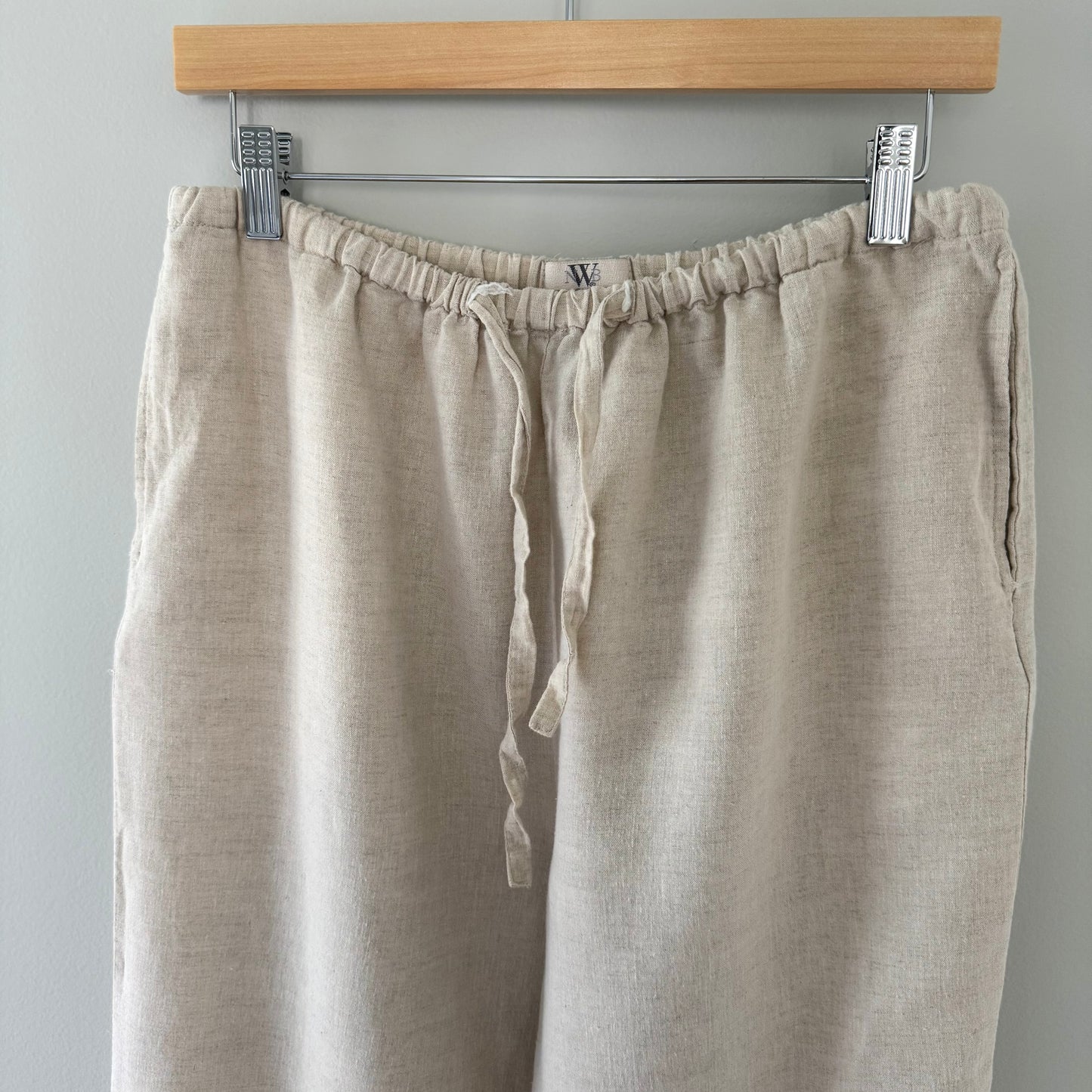 NWB Casuals Beige Linen Pants (M)