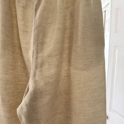NWB Casuals Beige Linen Pants (M)