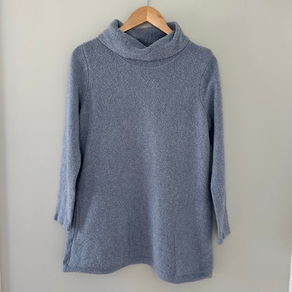 J.Jill Blue Knit Mock Turle Neck Sweater (M)