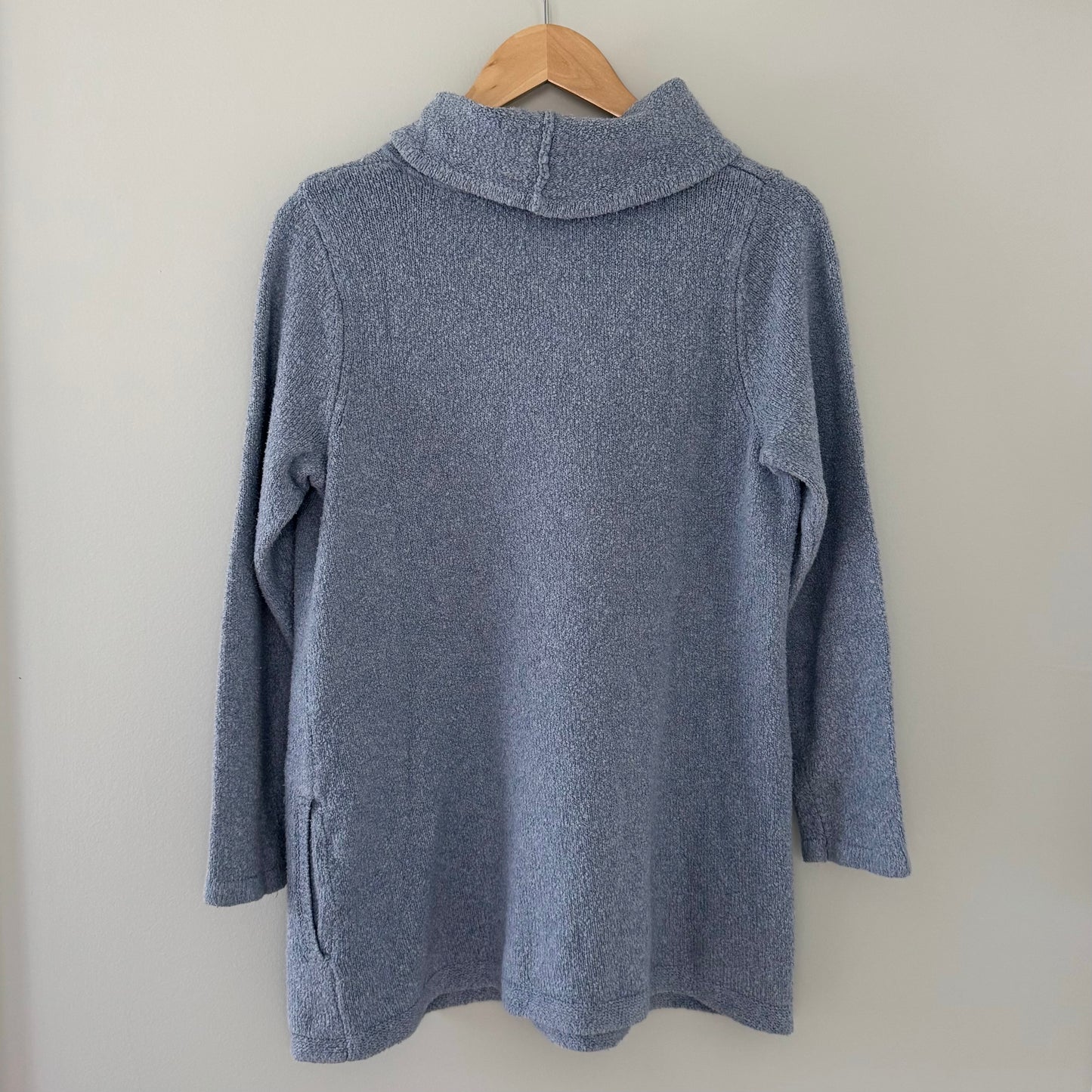 J.Jill Blue Knit Mock Turle Neck Sweater (M)