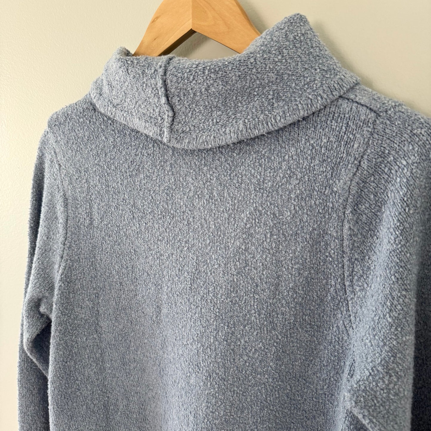 J.Jill Blue Knit Mock Turle Neck Sweater (M)