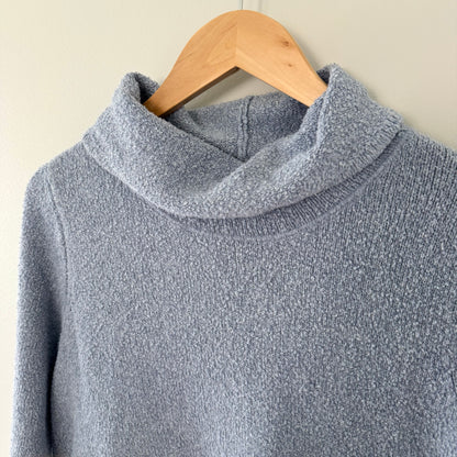 J.Jill Blue Knit Mock Turle Neck Sweater (M)