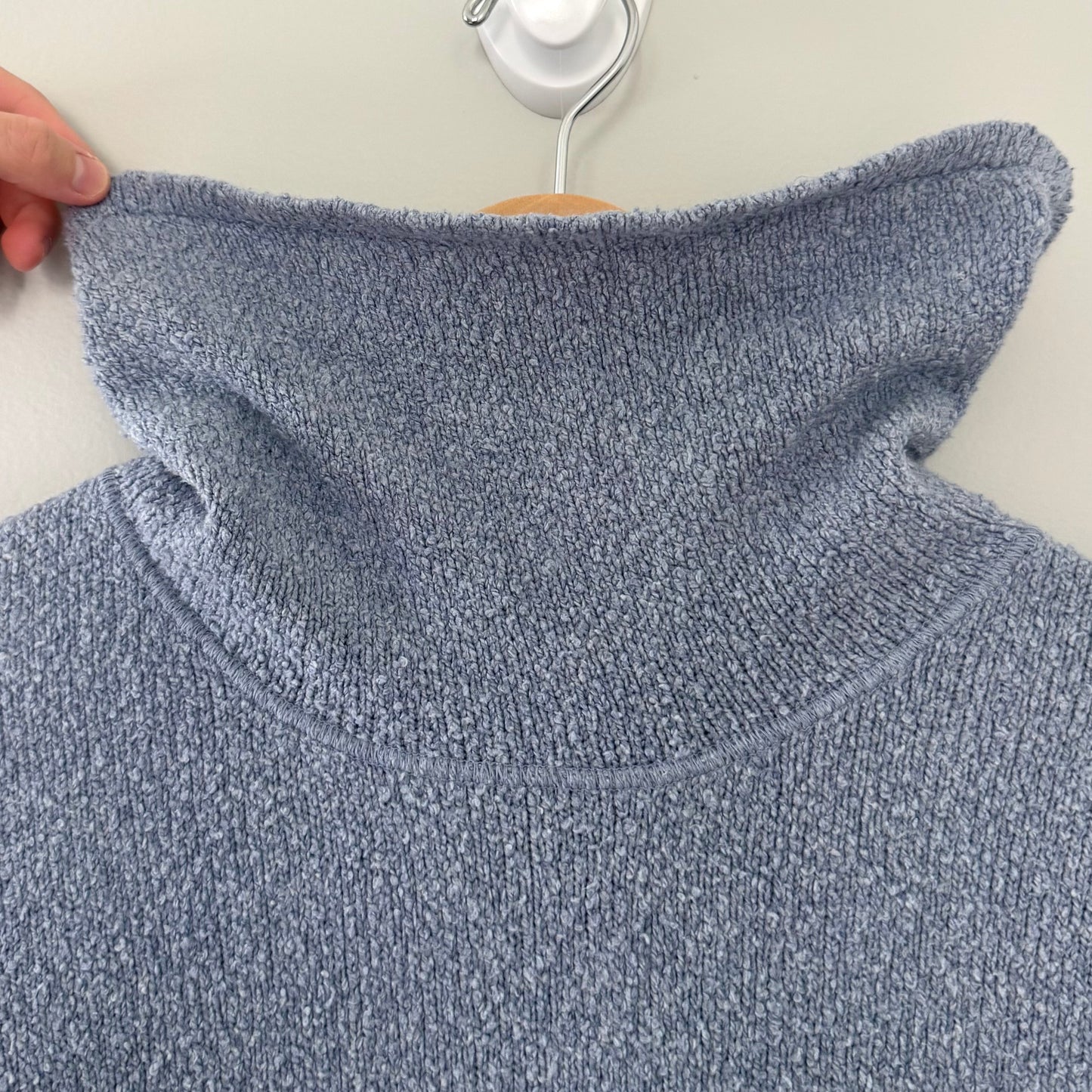 J.Jill Blue Knit Mock Turle Neck Sweater (M)